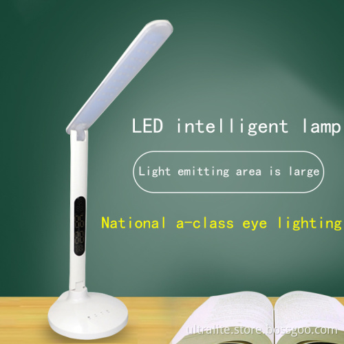 calendar thermometer alarm clock study table lamp